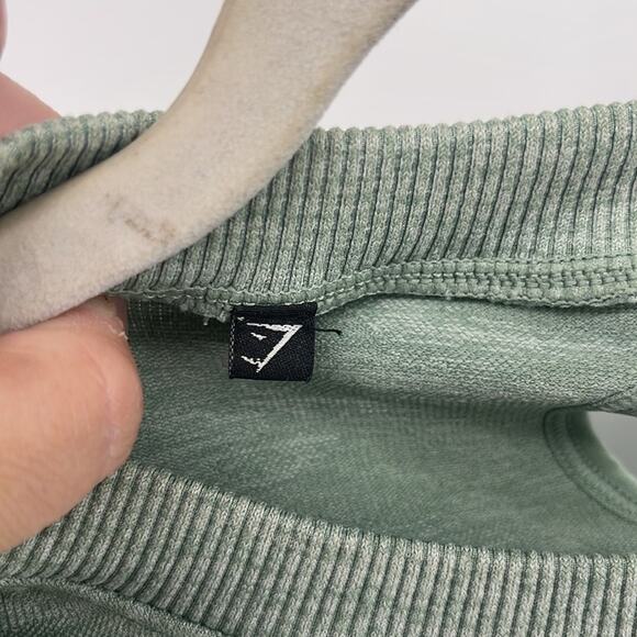 Gymshark Adapt Camo athletic stretch long sleeve thumbhole crop gym workout top - Picture 6 of 7